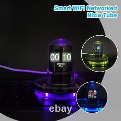 1-5Pcs Smart WIFI Networked Nixie Tube Alarm Clock Desktop Décor Christmas Gift