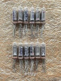12 x IN-16 NIXIE TUBES EXCELLENT CONDITION 100% TESTED for clock