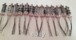 13 pc IV-16 (IV16? -16) miniature numitron indicator Nixie tube USSR display