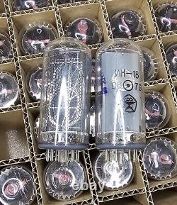 25 x IN-18 nixie tubes NOS OTK tested 100% working IN-12 IN-14