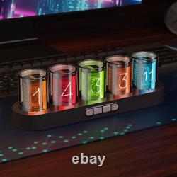 2XDigital Nixie Tube Clock with RGB LED Glows Light for Home Desktop1657