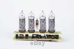 3-6 days delivery to USA Nixie tube clock IN-14 Amber US power adapter included