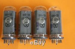 4 pcs Nixie tube IN-18 IN18 for clock unique vintage ussr soviet NOS TESTED
