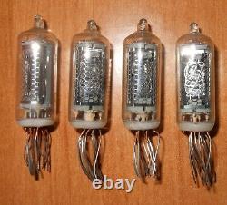 4 pcs Z5900M Nixie tubes for clock kit. Used, tested, all perfect