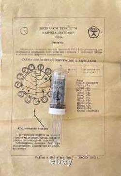 4x IN-14 Nixie Tube Unused USSR Tested OTK marking indicator for DIY clock NOS
