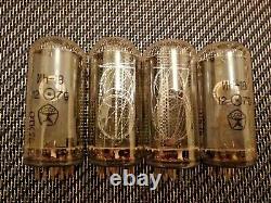 4x IN-18 slightly used nixie TESTED tubes for clock IN18 GARANTY WORKING