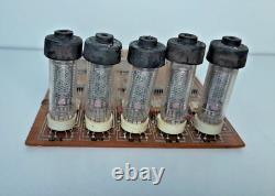 5 Pcs In-16 Soviet Nixie Tubes/ Tested/used