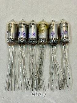 6 Pcs In-8-2 New Tested Nixie Vacuum Tube For Clock Ussr