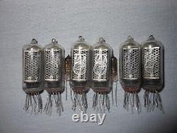 6 pcs IN-8-2 /? -8-2 Nixie tubes for clock. Used, tested, right Nr5 + 2 dots