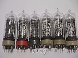 6 pcs or more IN-14 IN14 Nixie Tubes for clock Used 100% Tested & Working