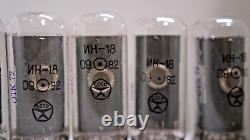 6 x IN-18 IN18 NEW NIXIE TUBES FOR CLOCK NOS EU SELLER