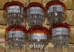 6 x Philips ZM1020 Nixie Tubes