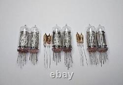 6pcs IN-14 IN14 FINE GRID! USED TESTED Nixie Tubes For Clock Kit + 4pcs IN-3