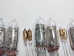 6pcs IN-14 IN14 FINE GRID! USED TESTED Nixie Tubes For Clock Kit + 4pcs IN-3