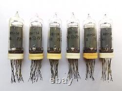 6pcs IN-14 Nixie Tubes USSR USED TESTED
