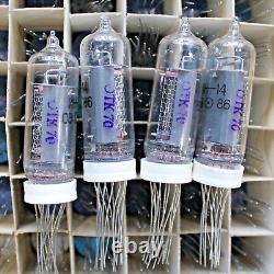 6pcs. IN-14 Nixie Tubes for Clock NEW 100% Tested With plastic Sockets Same Date