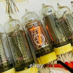 6x IN-14 nixie tubes for DIY clock USED