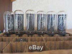 6x IN-18 IN18 THE BIGGEST USSR NIXIE TUBE for CLOCK as IN-14, Z568M, TESTED 100%