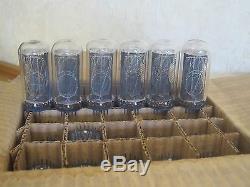 6x IN-18 IN18 THE BIGGEST USSR NIXIE TUBE for CLOCK as IN-14, Z568M, TESTED 100%