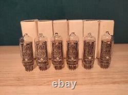 6x IN-8 NIXIE TUBES for NIXIE CLOCK, NEW & NOS, TESTED, Original packing