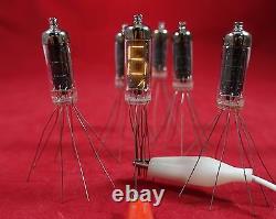 6x IV-9 NUMITRON filament nixie tubes USSR filament DIY clock indicators NOS