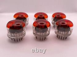 6x Telefunken ZM1020 nixie tubes round tubes, good working for nixie clock