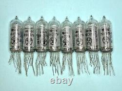 8x IN-14 IN14 NIXIE TUBES FOR NIXIE CLOCK TESTED OTK (same date)