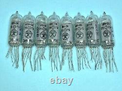 8x IN-14 IN14 NIXIE TUBES FOR NIXIE CLOCK TESTED OTK (same date)