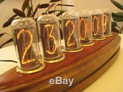 ADMIRAL Monjibox Nixie Clock IN18 ubes brass rings