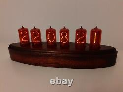 ADMIRAL by Monjibox Nixie Clock with large NOS Z566M tubes