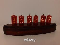 ADMIRAL by Monjibox Nixie Clock with large NOS Z566M tubes