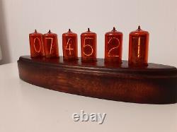 ADMIRAL by Monjibox Nixie Clock with large NOS Z566M tubes