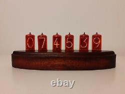 ADMIRAL by Monjibox Nixie Clock with large NOS Z566M tubes