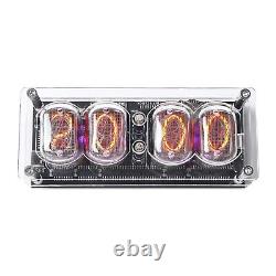 Acrylic IN12 Glow Tube Nixie Clock 225 Colors Light Display USB Powered