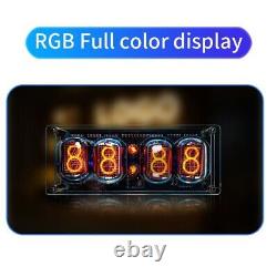 Acrylic IN12 Glow Tube Nixie Clock 225 Colors Light Display USB Powered