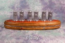 Admiral Nixie Clock with large NOS IN18 tubes brass rings by Monjibox