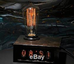 Android connected Edison Nixie Tube Clock Vintage Style Lamp Night Escape room