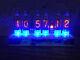Assembled Nixie Tubes Desk Clock And Calendar Vintage In-16 X 6 Russian Blue