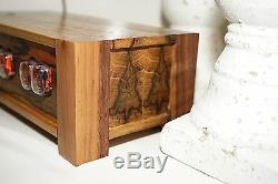 Black Limba In 12 Nixie Tube Clock- Made to order wifi enabled