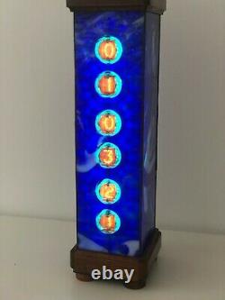 Blue Glass Z560M Nixie clock by Monjibox