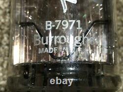 Burroughs B-7971 Neon Nixie Tube SINGLE Top Pin Version Read