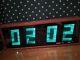 Clock Wall Clock Elektronika 7 Nixie Vfd Tube Ussr Vintage Digital Wall Big L