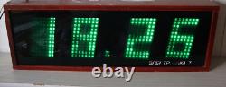 Clock Wall Clock Elektronika 7 Nixie VFD Tube Ussr Vintage Digital Wall Big L