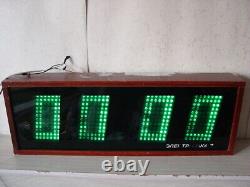 Clock Wall Clock Elektronika 7 Nixie VFD Tube Ussr Vintage Digital Wall Big L