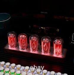 Clocteck Nixie Tube Clock Retro Modern Wooden QI-C05 multicolor