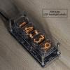 Colorful Light Display In12 Nixie Tube Clock With Breathable Background Light