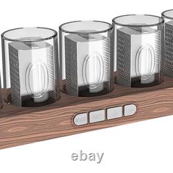 Colorful Nixie Tube Clock, LED Desk Clock, Vintage USB Powered Gift Glow Tube