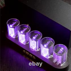 Colorful Nixie Tube Clock, LED Desk Clock, Vintage USB Powered Gift Glow Tube