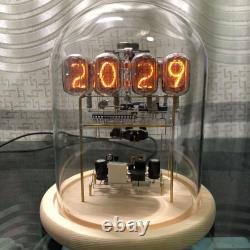 DIY IN12 Nixie Tube Digital Clock Kit with Upgraded IPS Display and USB Power