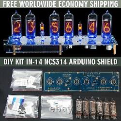 DIY KIT IN-14 Arduino Shield NCS314 Nixie Clock WITH TUBES FREE SHIPPING